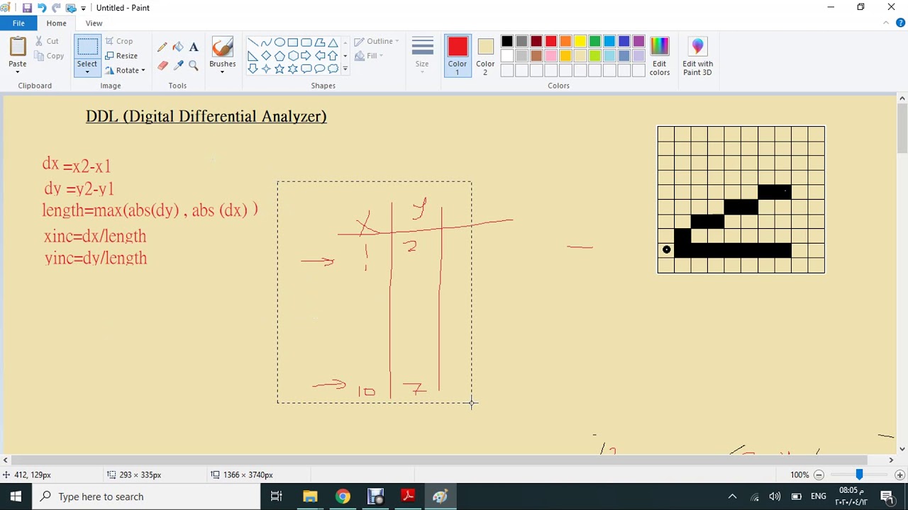 Computer graphics- DDA(Digital Differential Analyzer) - YouTube