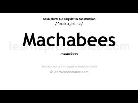 Pronunciation of Machabees | Definition of Machabees