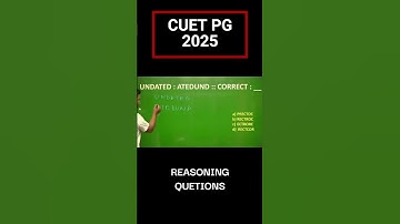 CUET UG/PG 2025 | REASONING | ALPHABET PATTERN QUESTION  #cuetpgexamination  #mathproblems #2025