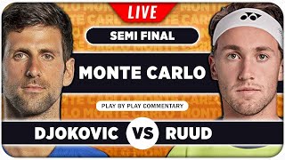 DJOKOVIC vs RUUD • ATP Monte Carlo 2024 SF • LIVE Tennis Play-by-Play Stream screenshot 1