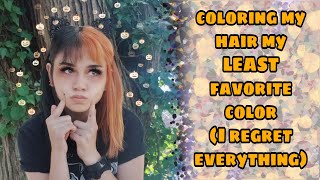 Coloring my hair with tape-in extentions in (Arctic fox and Vpfashion)