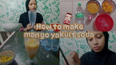Procedure Text: How To Make Mango Yakult Soda 🍹