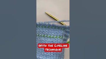Use a lifeline and save your next project. New Video #knittingvideo #learntoknit #knitting