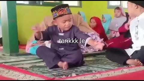anak kecil lucu, joget sholawat (Syaikhona) tarikkkkkkkkkkk le