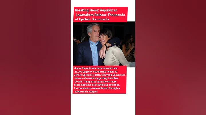 Breaking ❗Republican Lawmakers Release Thousands of Epstein Documents ❗#jeffreyepstein