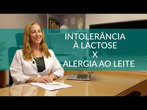 Vídeo: Diferença Entre Intolerância à Lactose E Alergia Ao Leite