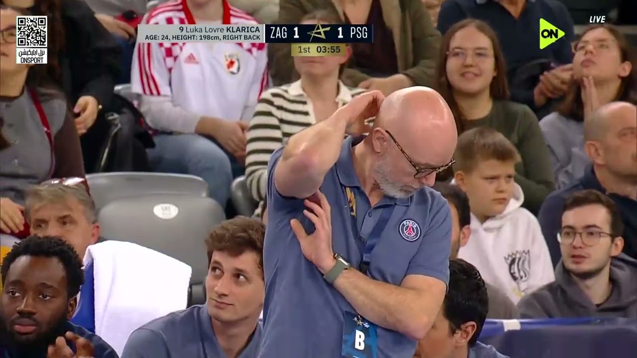 | HC zagred - Paris saint german | في الجولة الـ 11 من دوري أبطال أوروبا لكرة اليد للرجال