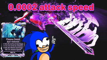 Warframe - Slowest melee speed ever, 0.0002 attack speed Plasma Sword