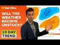 10 Day Trend 19/07/2023 – Any change in sight? – Met Office weekly weather forecast UK image