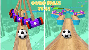 Going Balls-Speedrun level 77-81- ASMR - Gameplay iOS,Android Walkthrough