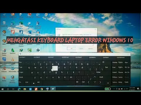 Cara Mengatasi Keyboard Error Tidak Berfungsi Pada Windows 10 #part 1
