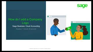 Sage Business Cloud Accounting (AME) - How do I add a Company Logo