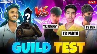 GUILD TEST 🏆 1 V 3 👑 ONLY FOR LEGENDS 😎 GUILD TES - FREE FIRE LIVE TELUGU ❤️