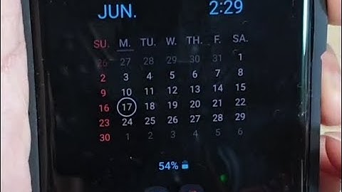 Galaxy S10 / S10+: How to Set Always On Display To Show a Calendar