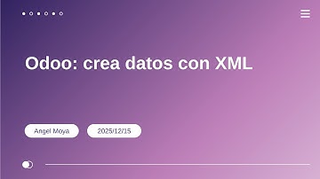 🎄 DÍA 15 | Creación de Datos con XML | Data Inicial, y Demo Data | Odoo V19