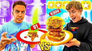 $1 Burger Vs $300 Burger COOK OFF!