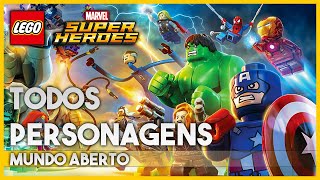 LEGO Marvel Super Heroes | TODOS PERSONAGENS DO MUNDO ABERTO | Desde o Atari