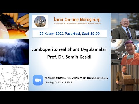 İAEH 184. ZOOM sunumu, Keskil: Lumboperitoneal Shunt 29.11.2021