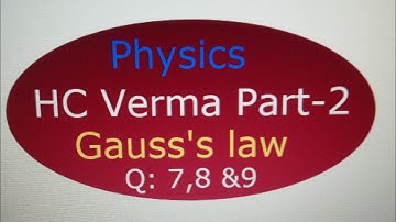 Physics: HC Verma Part-II  Gauss