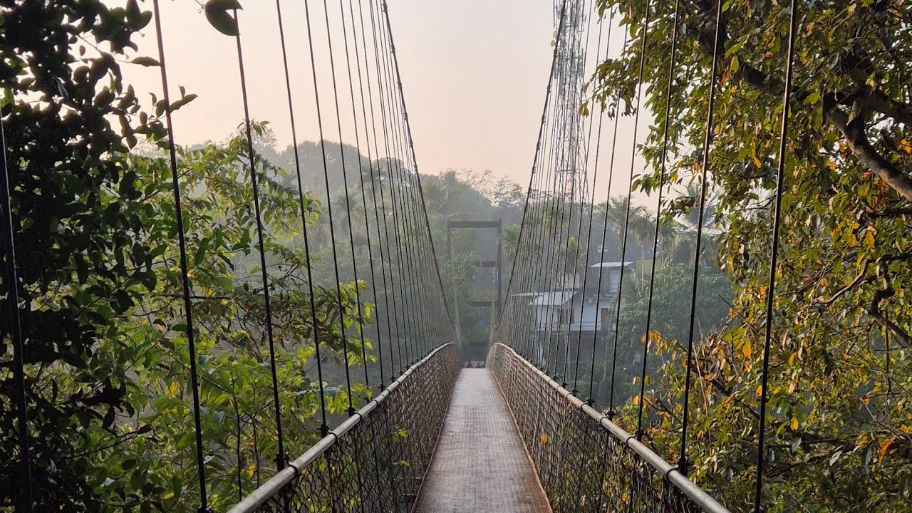 Kooveri Bridge | Peaceful Sunrise Vibes 🌅🏍️ #MorningRide #KooveriBridge #dayinmylife #taliparamba 