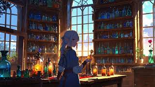 Isekai Medieval Fantasy Music – Alchemist’s Secret Lab with Magical Potions and Light