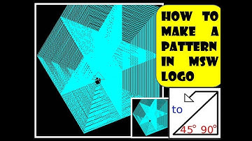 How to make a Pattern in MSW Logo/MSW LOGO repeat command for Pattern/MSW logo command for class 4&5