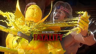 MK11 All Fatalities on Solid Gold Spawn