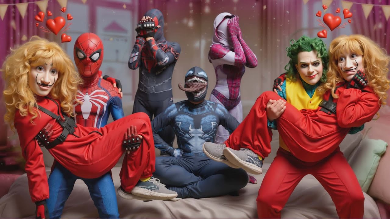 Spider-man with JOKER Destroy Venom ( Funny Action)