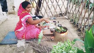 भिन्डी राई मसाला। 🍱🍲 ভেন্ডির চচ্চরি। 🍱🍲 bhindi rai Masala curry. village cooking.