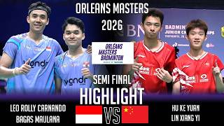 Leo Rolly CARNANDO / Bagas MAULANA vs HU Ke Yuan / LIN Xiang Yi | Orleans Masters Badminton 2026