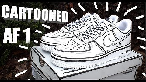 CARTOON AIR FORCE 1 CUSTOM! | "DoodleBob 1