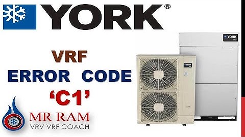 YORK VRF ALRAM CODE C1 (ENGLISH)
