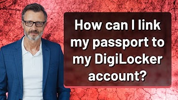 How can I link my passport to my DigiLocker account?