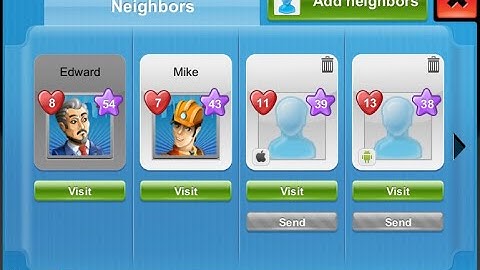 Deleting inactive friends/neighbours in Megapolis