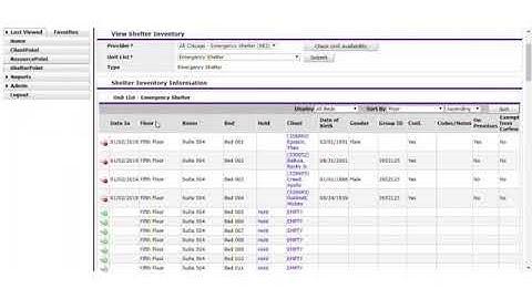 2  checking out a single client from shelterpoint