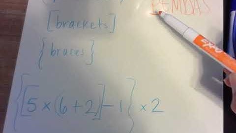 Order of Operations: Parenthesis, Braces, Brackets Explanation