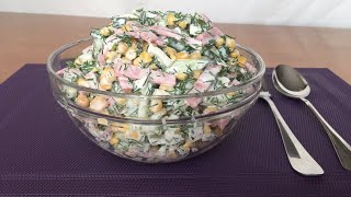 Yeni salat,dadı damaqlarda uzun mudət qalacaq/Вкусный салат😋