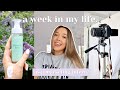 a week in my life as a student on placement 🌿 / content creator internship! 🎥 vlog 015