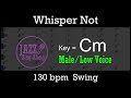 Whisper Not - Backing Track with Intro + Lyrics in Cm (Male) - Jazz Sing-Along