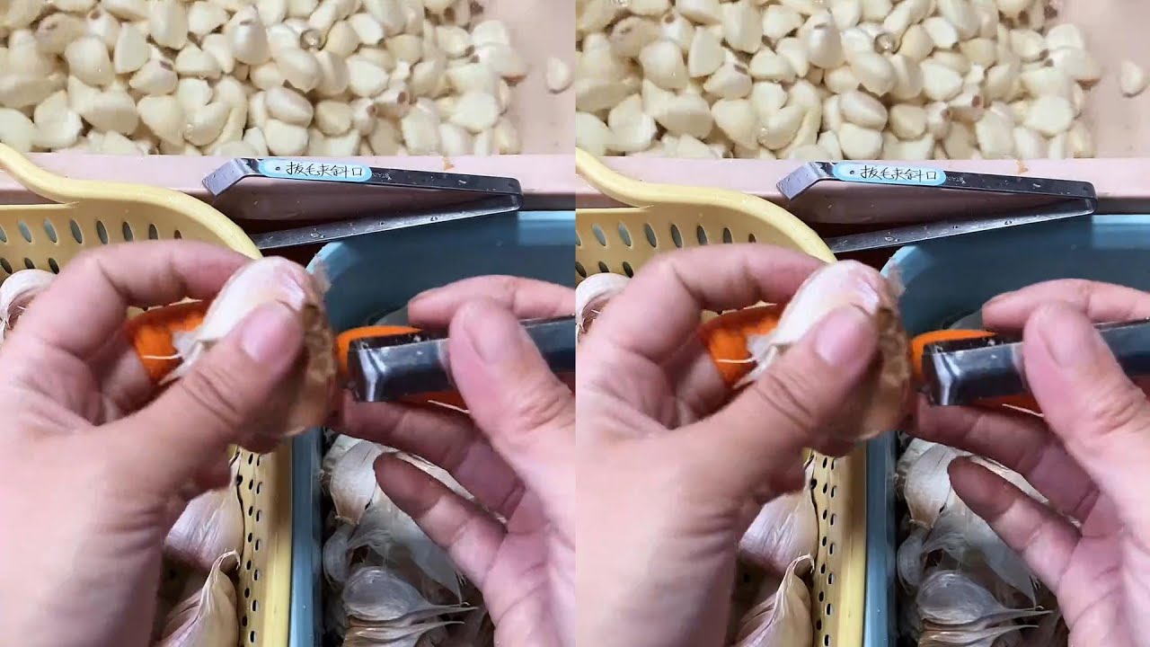 Immersive Garlic Peeling ASMR – Satisfying and Relaxing Garlic Peeling Sounds