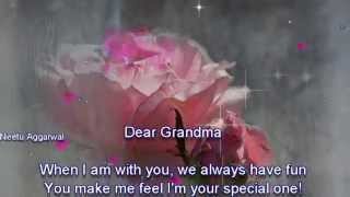 A Beautiful Poem For Grandmother ((Grandma)) Dear Grandma  When I am with you ♥