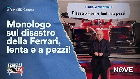 Maurizio Crozza e il suo monologo sulla #Ferrari, lenta e a pezzi!