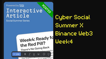 Jawaban task airdrop Cyber Social Summer X Binance Web3 Week 4 #binance