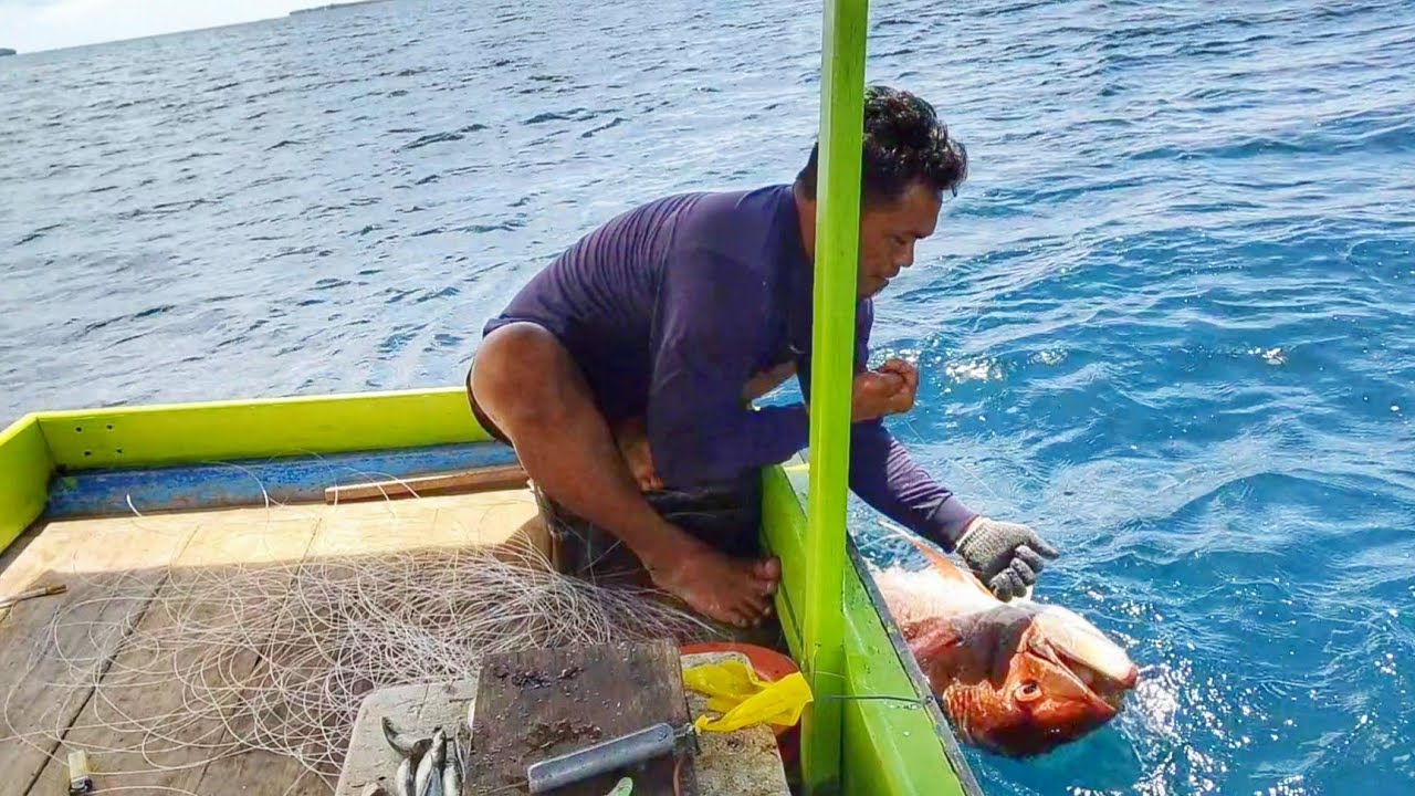 MANCING DI AIR DALAM || hampir 1 jam narik ikan ini akhirnya dia ngalah juga