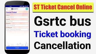 gsrtc ticket cancellation | gsrtc me ticket cancel kaise karen | gsrtc bus booking cancellation