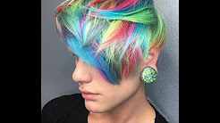Multiple Exotic Colors Tutorial For Short Hair Youtube