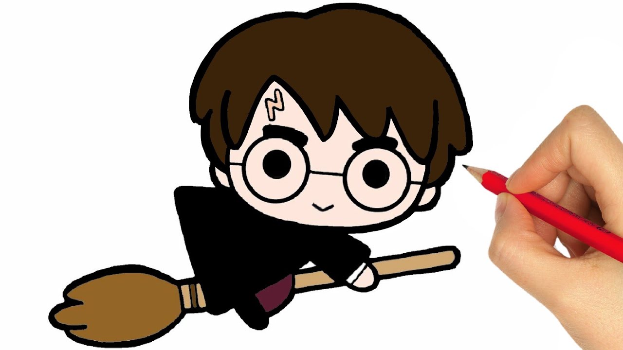 How To Draw Harry Potter In 6 Steps In 2021 Easy Doodles Drawings ...