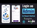 16 admin login in react native node js and mongo db