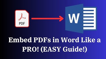 Insert or Embed PDFs in Word Like a PRO! (EASY 2024 Guide!)