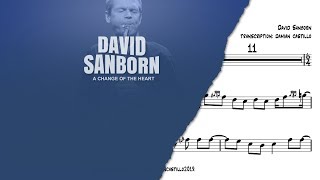 "The Dream" - David Sanborn - 🎷Alto Sax Transcription 🎷 chords